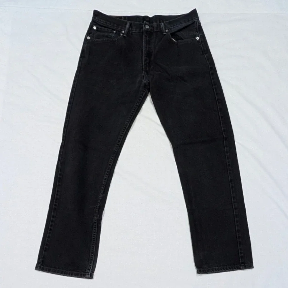 Levi's 511 Slim Fit Red Tab Black Denim Jeans Mens W33 L32